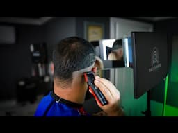 This mirror set up is the cheapest way to cut your own hair. Self cut