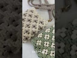 Full tutorial on my channel, learn how to make your own macrame phone bag with a flower design!