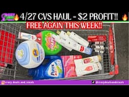 FREE🔥4/27 CVS HAUL=$2 PROFIT👏 $10/$70 + HAIR CARE G*ITCH & MORE ‼️CVS DEALS #cvsdeals #cvshaul