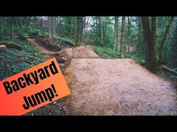 Building and Riding an EPIC MTB Jump in my Backyard!