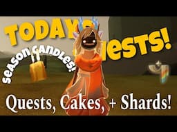 ALL Dailies - Season Candles, Quests, Treasure Cakes, and Shard Info - Golden Wasteland Apr 6
