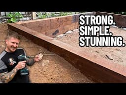 How to Build a Sleeper Retaining Wall That Will Last Forever!