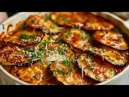 You will fall in love with these simple and delicious eggplants! An easy recipe for the family at ho
