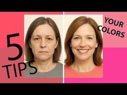 5 Tips To Look 5 Years Younger Just by Wearing the RIGHT Colors!