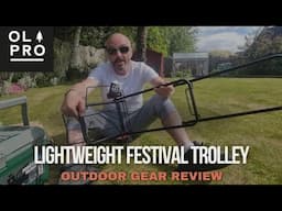 Olpro lightweight festival trolley. First look, Outdoor gear review.