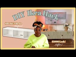 DIY LUX FLUTED TV CONSOLE MAKEOVER| Budget-Friendly Under $200! Easy IKEA Besta Hack