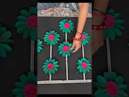 Beautiful Paper Flower Wall hanging #creativevinii #shorts #youtubeshorts ##youtubepartner