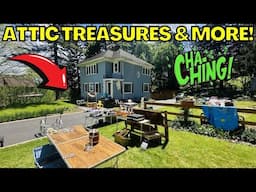 ATTIC BOXES Reveal Hidden Treasure! Garage Sale Gold & Flea Market Flips!
