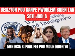 PWOGRAM BIDEN LAN KANPE JODI  A APRE DESIZYON SA. MEN KISA KI PRAL RIVE APRE SA