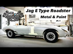 Jaguar E Type Metal work and Bare Metal Repaint! Pt1…..hidden rust!!!