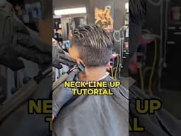HOW TO DO LINE UP THE NECK ON A TAPER  #shorts #barber #barershop #haircut #fade