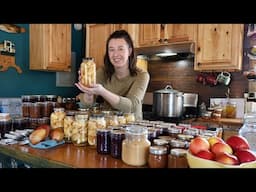 Turning 50+ LBS of Apples into Delicious Canned Food | Fermenting Pears & Cider Vinegar