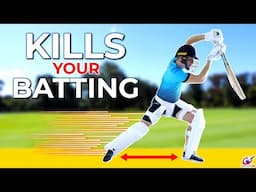 This can DESTROY your batting - Fixing OVERSTRIDING when Batting