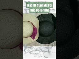 🔥Brilliant Way To use Sunhats For A Stylish Home Decor DIY #dollartreediy #shesocraftdee #shorts