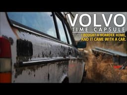 Will it Run?  Abandoned 1984 Volvo 240, sitting for Decades, Still Ready for A Rally.  Lot 32 Clean