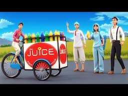 साइकिल जूस वाला - Cycle Juice Seller Story in Hindi | 3D Animated Hindi Moral stories | Maa Maa Tv