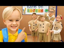 Cardboard School Stories for kids with Chris and friends!