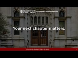 UChicago Leadership & Society Initiative Information Session
