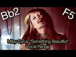 Miley Cyrus “Something Beautiful” Album Vocal Range (Bb2-F5-F5)