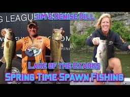 Spring Time Spawn Fishing With Jim & Denise Dill | Lake of the Ozarks