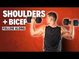 20 Min SHOULDER & BICEP DUMBBELL WORKOUT to Build Muscle