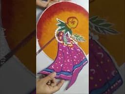 गुडिपाडव्याला दारा समोर काढायला बनवा रेडीमेड big size ready rangoli | रेडी रांगोळी  #shorts