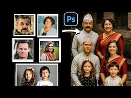 How I Made a Realistic Nepali Family Photo Using AI & Photoshop (No Experience Needed!)