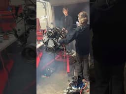 Starting An Open Engine! 😳 #engine #cars #vehicles