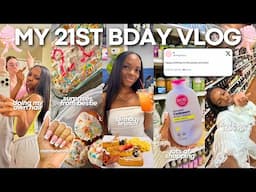 MY 21ST BIRTHDAY VLOG 🧁 maintenance, brunch, 1st abc store run, lots of shopping, turning up + MORE!