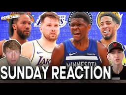 Game 4 Reactions: Ant Edwards TAKES OVER as Wolves beat Luka & Lakers, Knicks top Pistons | NerdSesh