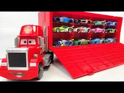 13 Type Disney Cars ☆ Check out the Cars miniature cars on the big trailer!