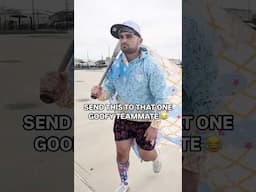Send this to that one goofy teammate 😂 #baseball #baseballseason #baseballplayers