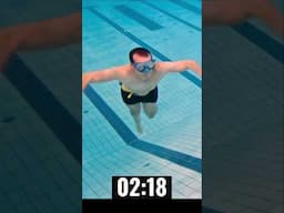 This is how to do 100m crawl in the pool #swimming #breathhold #underwater
