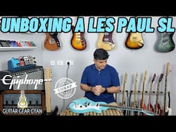 Unboxing A Epiphone Les Paul SL Electric Guitar