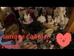 Cabinet Filled!  Antique Civil War, Miniature Toys, Dolls & More