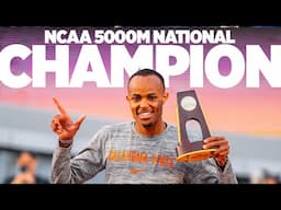 Brian Musau wins NCAA 5000 M National Championship  - Oklahoma State Track and Field Highlights