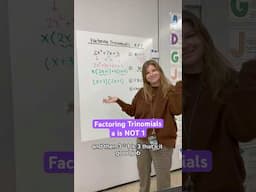 Factoring trinomials when a is NOT equal to 1! #iteachalgebra #math #iteachmath #algebra #teacher