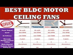Best BLDC Ceiling Fans in India 2024 ⚡ Atomberg vs Cromption vs Havells vs Orient Electric