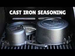 How to Season Cast Iron Pans in BBQ Grill | Great Lakes Country