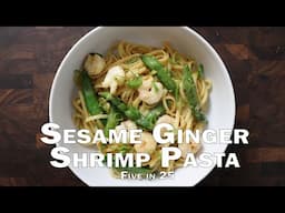 Sesame Ginger Shrimp Pasta