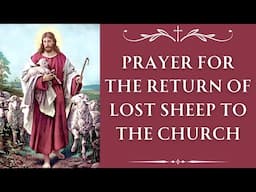 Prayer For The Return Of Lost Sheep To The Church