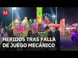 Pánico en la feria de El Carmen, Nuevo León, tras colapso de juego 'El Martillo'