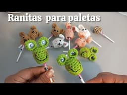 Ranita porta paletas #crochet #handmade #díadelniño