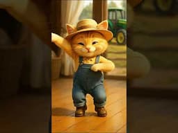 Dancing Cat Farmer Puppy Baz! - Cute Cat Shows Off Dance Moves