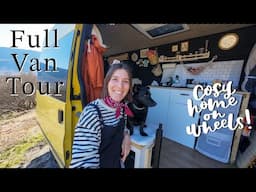 VAN TOUR | My Cosy Ford Transit Camper Van (self-build on a budget)