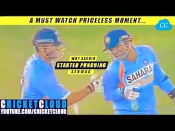 Sehwag’s Explosive Knock Put The Master Under Pressure | Then Sachin Started Punching Him with Joy !