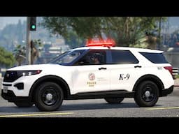 Realistic FiveM Server - LAPD Metro K9 Patrol | Also Live on Twitch! @Twitch.tv/InvictusLIVE