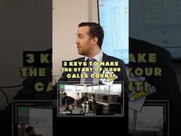 3 Keys to make the start of your calls count!