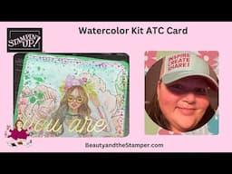 Let’s make an easy Watercolor ATC (Artist Trading Card)