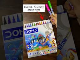 Doms Brush Pens | Budget-Friendly | Unboxing and How to Use #artstudiobysrabani #doms